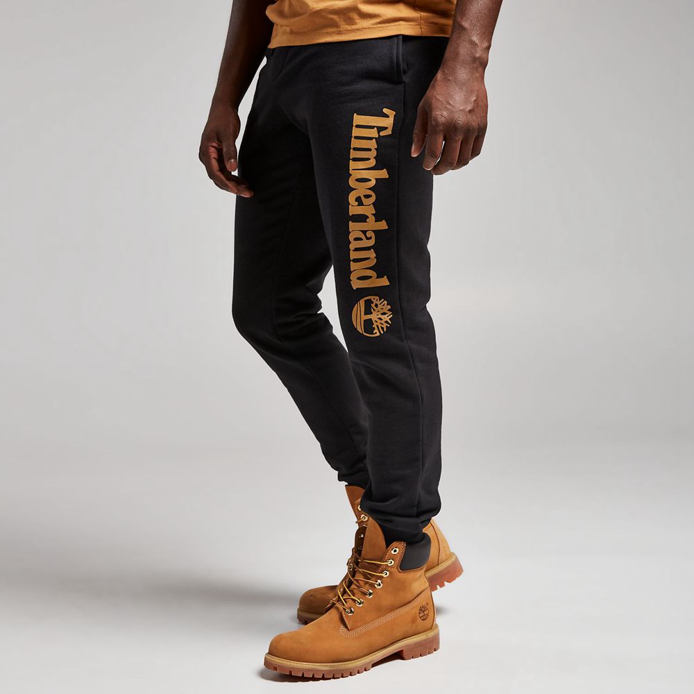 Timberland Mens Pants Jogger Sweat - Black - India OE3659728